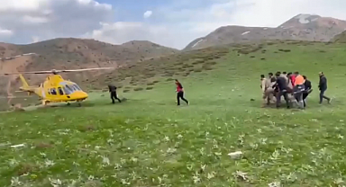 Erzurum'da ışkın toplarken kayalıklardan düştü!