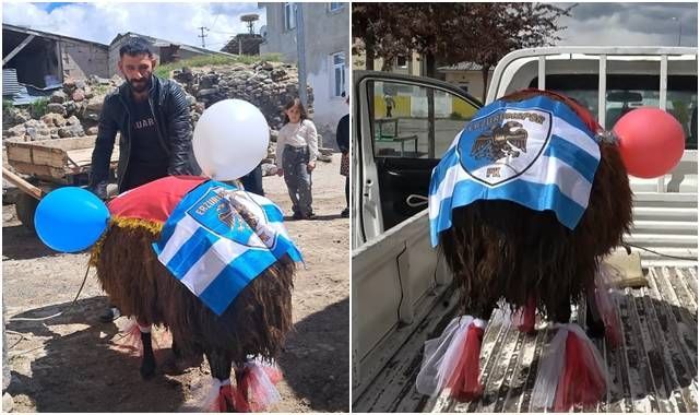 Şampiyonluk  coşkusu 'gelin  koçu'na yansıdı