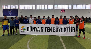 Erzurum’da mini dünya kupası heyecanı
