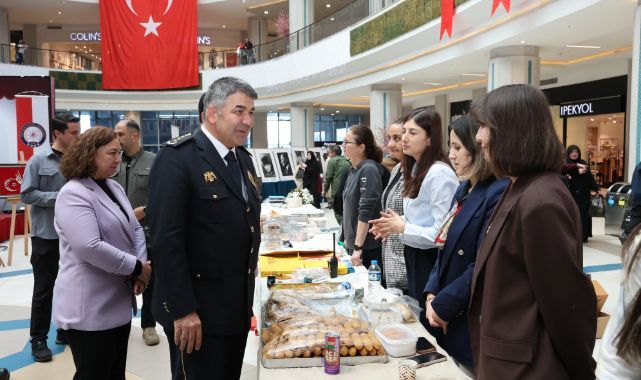 Erzurum'da polis eşlerinden dayanışma çarşısı