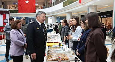 Erzurum’da polis eşlerinden dayanışma çarşısı