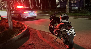 Erzurum'da trafik kazası: Motosiklet sürücüsü ağır yaralandı