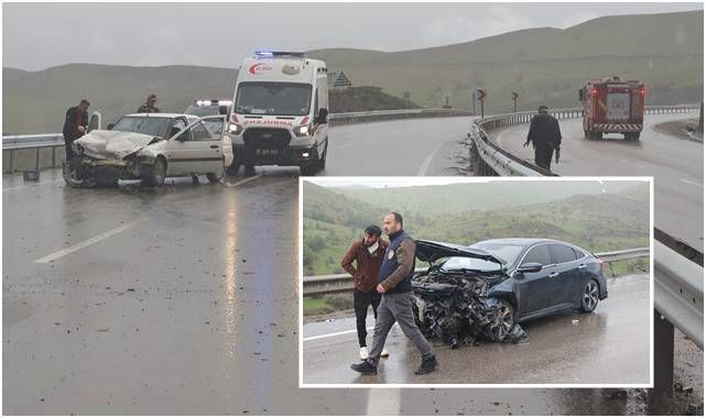 Erzurum-Erzincan karayolundan zincirleme kaza!