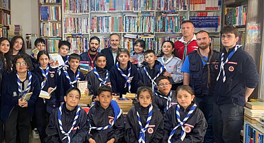Erzurumlu izciler sahaf kültürüyle tanıştı