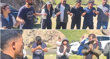 Güneşi görünce halaya durdular