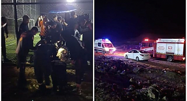 Halı sahada korkutan an: Kolu tellere saplandı