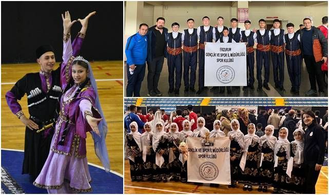 Halk Oyunlarında Erzurum Gençlik Spor ve EKTUD şampiyon