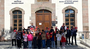 Karayazılı öğrenciler ilk kez Palandöken’i görüp Erzurum’u gezdi