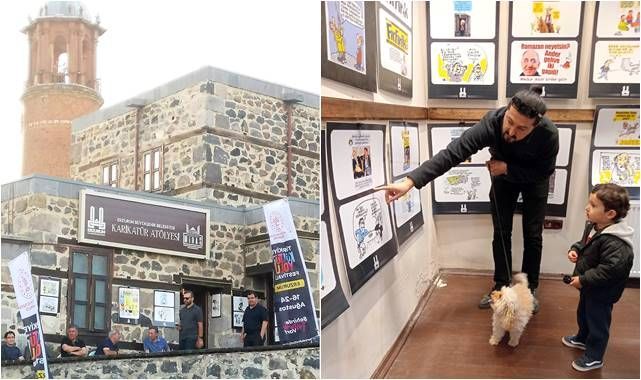 Karikatür Atölyesi'ne sürpriz ziyaretçi