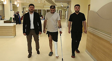 Makineye kaptırdığı bacağı, mikrocerrahi ile kurtarıldı