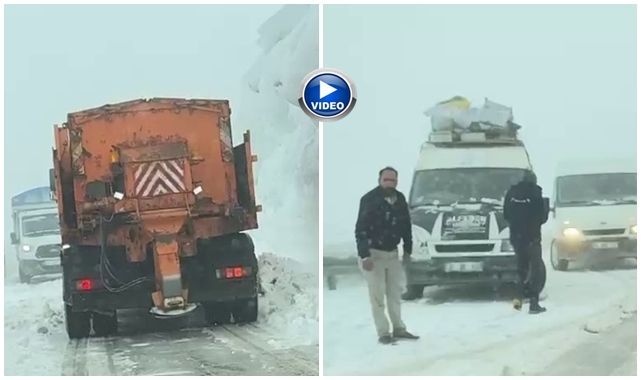 Mayıs'ta kar esareti: Palandöken geçidinde ulaşım felç