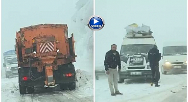 Mayısta kar esareti: Palandöken geçidi’nde ulaşım felç