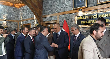 MHP Erzurum teşkilatı bayramlaşma programında buluştu
