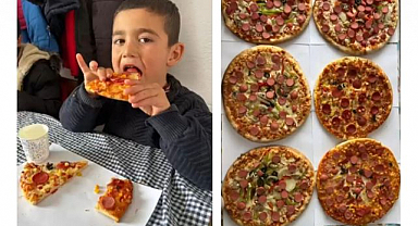 Öğrencilerden renkli pizza etkinliği   