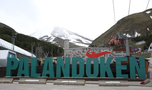 Palandöken'de mayıs sonunda kar sürprizi