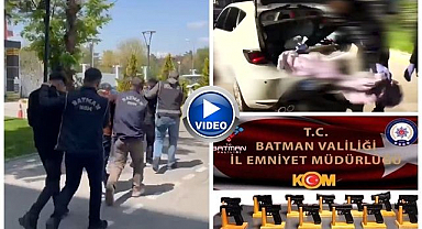 Polis ekiplerinden operasyon:13 tabanca ele geçirildi