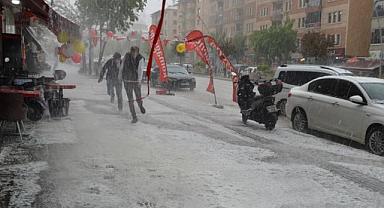 Sağanak ve dolu etkili oldu