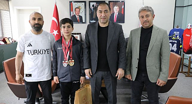 Şampiyon Oğur’a Çelebi’den Tebrik