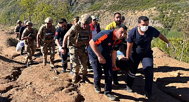 Ters laleleri görmeye gitti, dağda mahsur kaldı