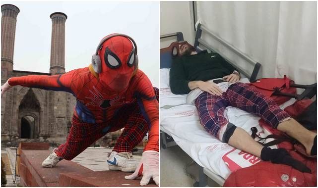 Türk Örümcek Adam hastanelik oldu!