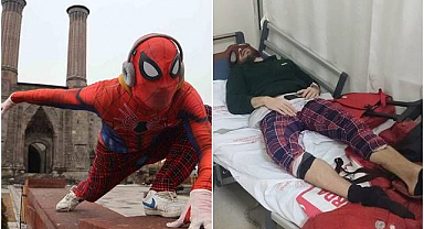 Türk Örümcek Adam hastanelik oldu!