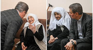 Vali Baruş’tan  99 yaşındaki  Şahsenem  Özkurt’a  ziyaret
