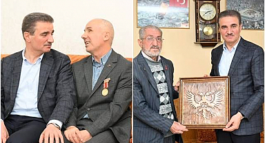 Vali Baruş'tan kahraman gazilere bayram ziyareti