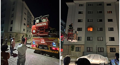 6 katlı binada yangın paniği