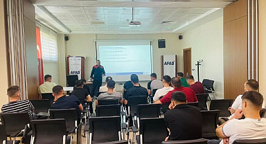 AFAD eğitmenlerinden saha eğitimi
