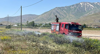 Anız yangınına anında müdahale!