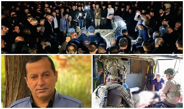 Askeri helikopterle cenaze tahliyesi gerçekleştirildi