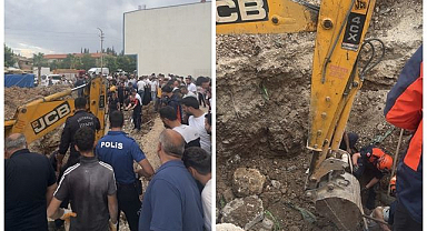 Baba ve oğlu göçük altında kaldı! Ekipler zamanla yarıştı