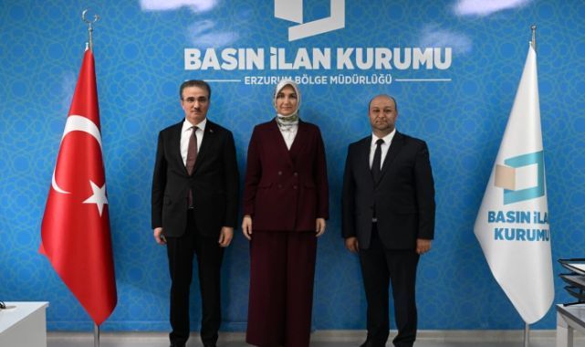 Bakan Yardımcısı Yiğitbaşı Erzurum'da Basın İlan Kurumu'nu ziyaret etti