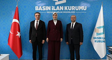 Bakan Yardımcısı Yiğitbaşı Erzurum'da Basın İlan Kurumu'nu ziyaret etti