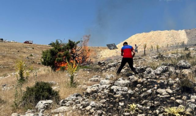 Dağlık alanda yangın: 50 dönüm alan zarar gördü
