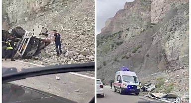 Erzurum'da feci kaza! Freni patlayan tırdan atlayan sürücü öldü, 2 kişi yaralandı 