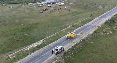 Erzurum'da fenalaşan hasta için seferber oldular