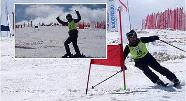 Erzurum'da Haziran ayında kayak keyfi