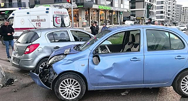 Erzurum’da kavşakta zincirleme kaza 