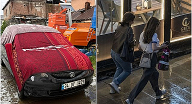 Erzurum'da sağanak, Kars'ta dolu etkili oldu