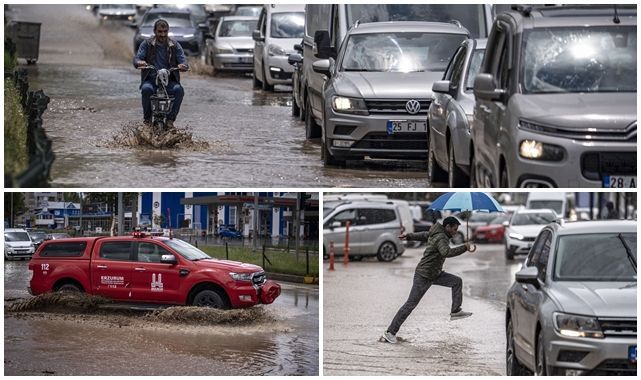 Erzurum'da sağanak yaşamı olumsuz etkiledi