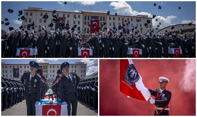 Erzurum POMEM’de 703 polis adayı mezun oldu