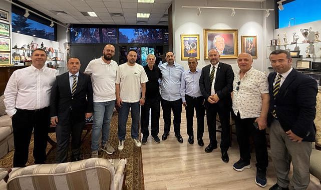 Erzurumlu Fenerlilerden Aziz Yıldırım’a ziyaret