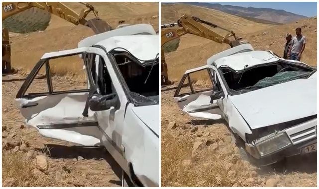 Feci kaza: Otomobil hurdaya döndü!