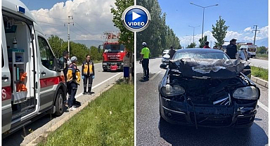 Feci kazada alevler yükseldi, Ekipler seferber oldu