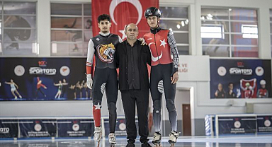 Fedakar babanın buz pistindeki emeğiyle iki milli sporcu yetişti
