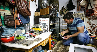 Geçmişe yolculuk! Evinin kilerini nostalji müzesi yaptı