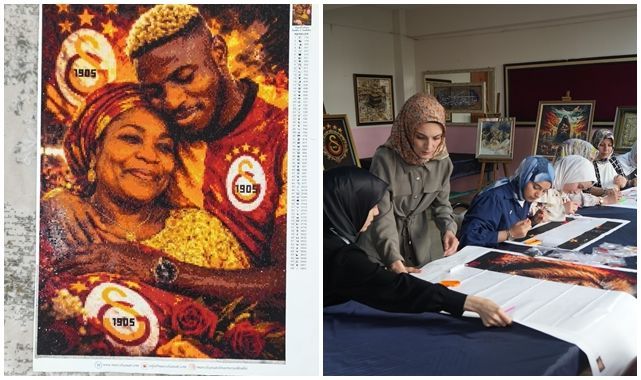 Hazırladıkları tablo Victor Osimhen’i duygulandırdı 