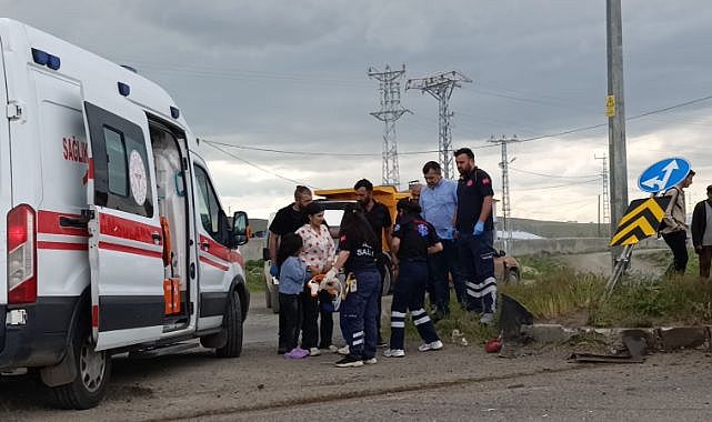 İki aracın çarpışmasıyla can pazarı yaşandı
