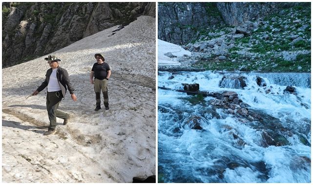 Kar suları Van Gölü'ne güç katıyor   